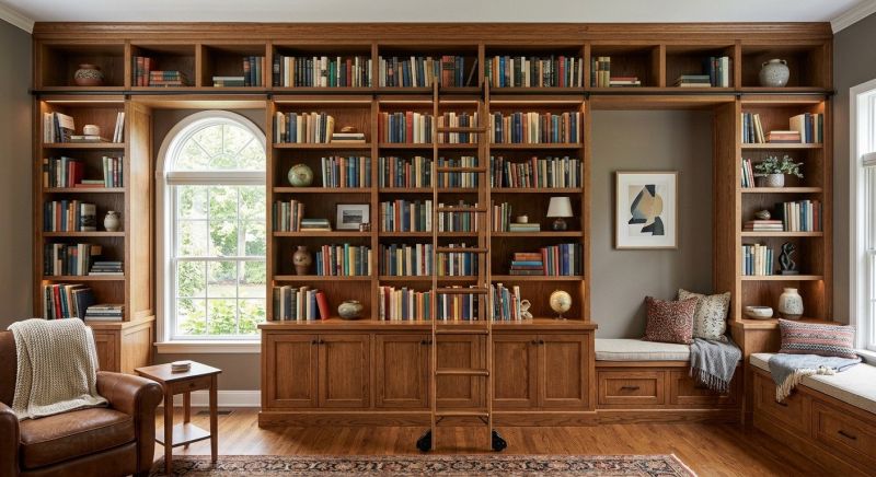 Custom Bookcase Installation in Greensboro, NC