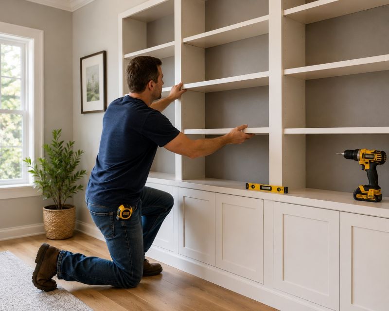 Custom Bookshelves Installation in Alexandria, VA