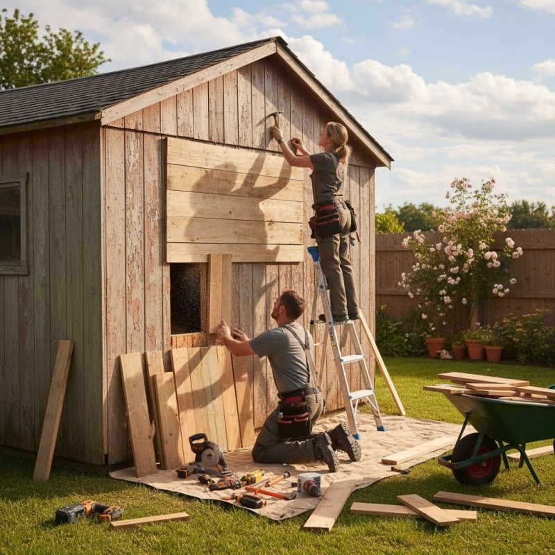 Local Shed Repair pros at work