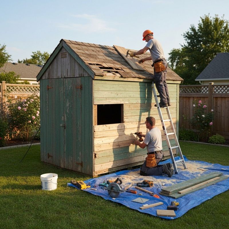 Storage Shed Repair in Wilmington, NC