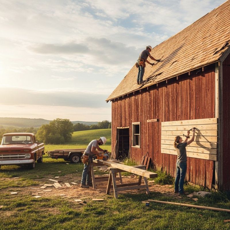 Barn Structural Repair in Wilmington, NC