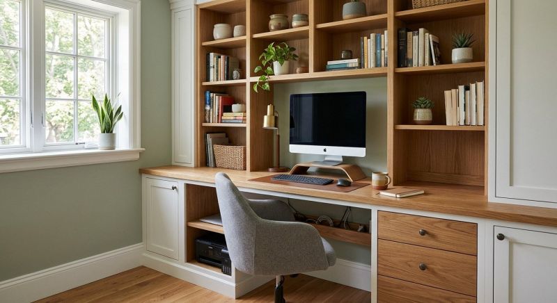 Built In Desk Installation in Alexandria, VA