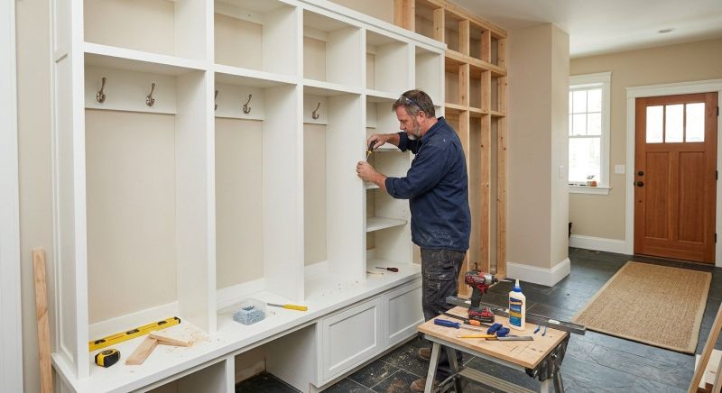 Mudroom Carpentry Installation in Woodbridge, VA