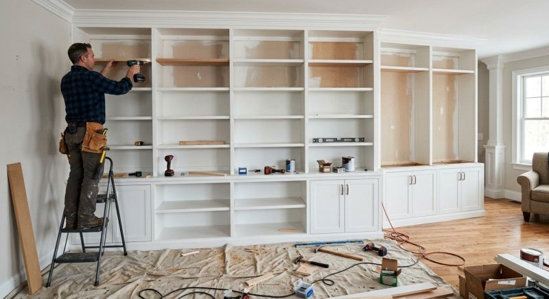 Mudroom Shelving Installation in Annapolis, MD